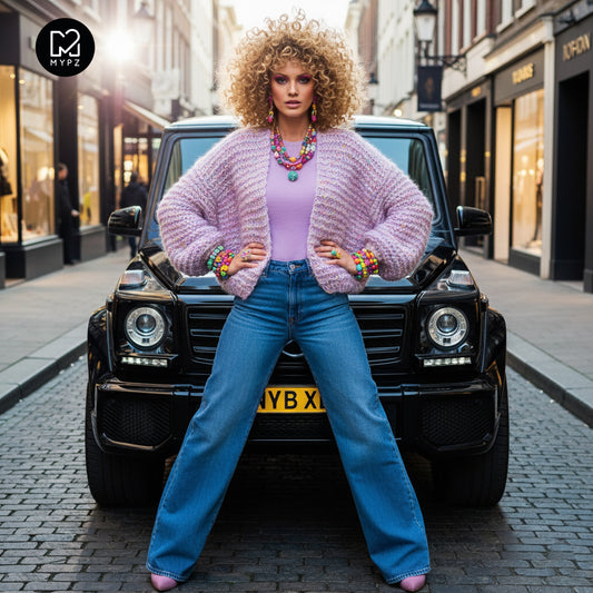 Knit pattern – MYPZ Short Chunky Mohair-Merino Cardigan Confetti Nights No.15 (ENG-NL-DE)