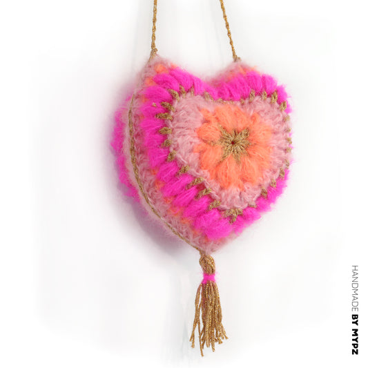 Kit de crochet - Bolsa corazón MYPZ + Bolsa diamantes (ENG-NL-DE-FR-ES)