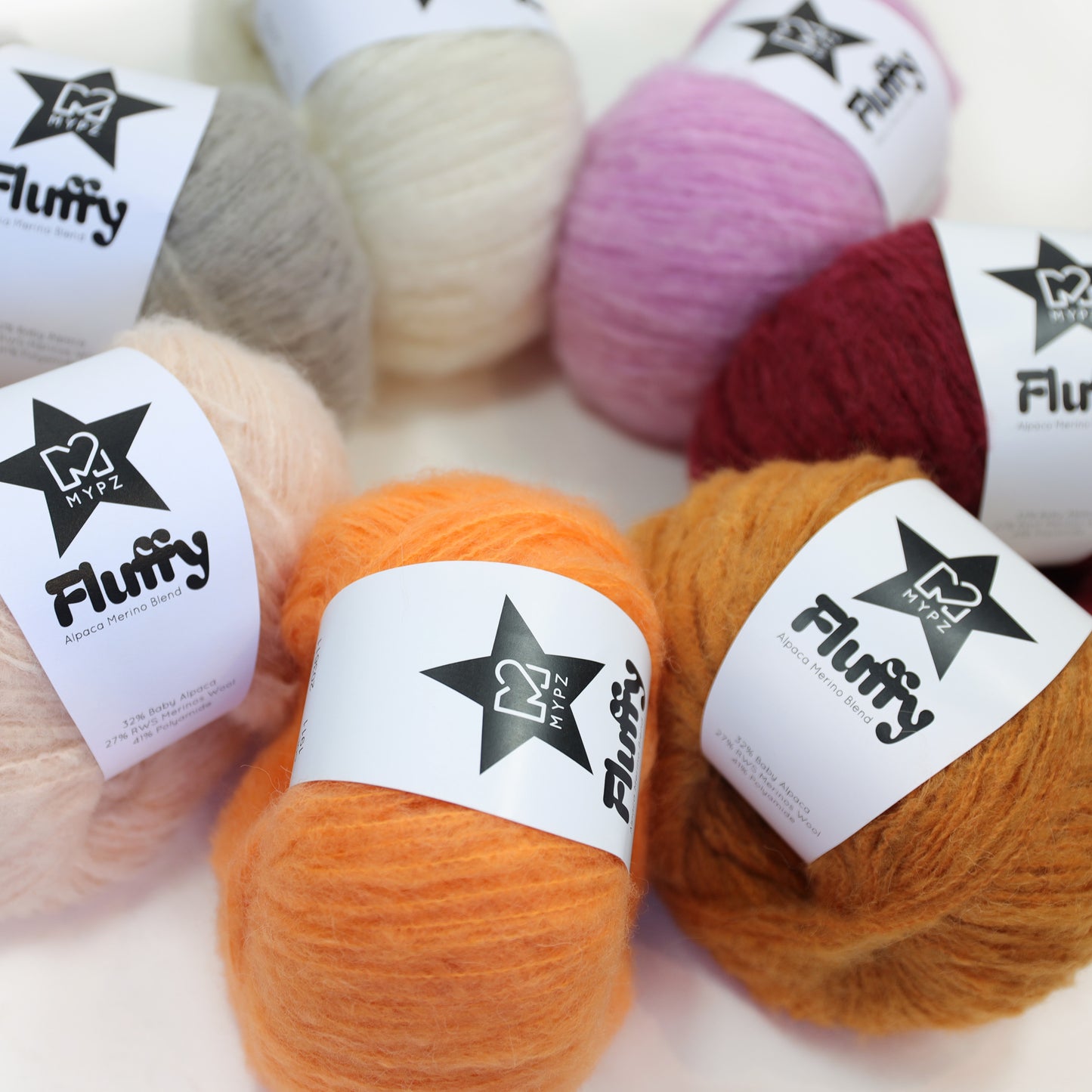 MYPZ Fluffy Sunset Bundle (7 balls)