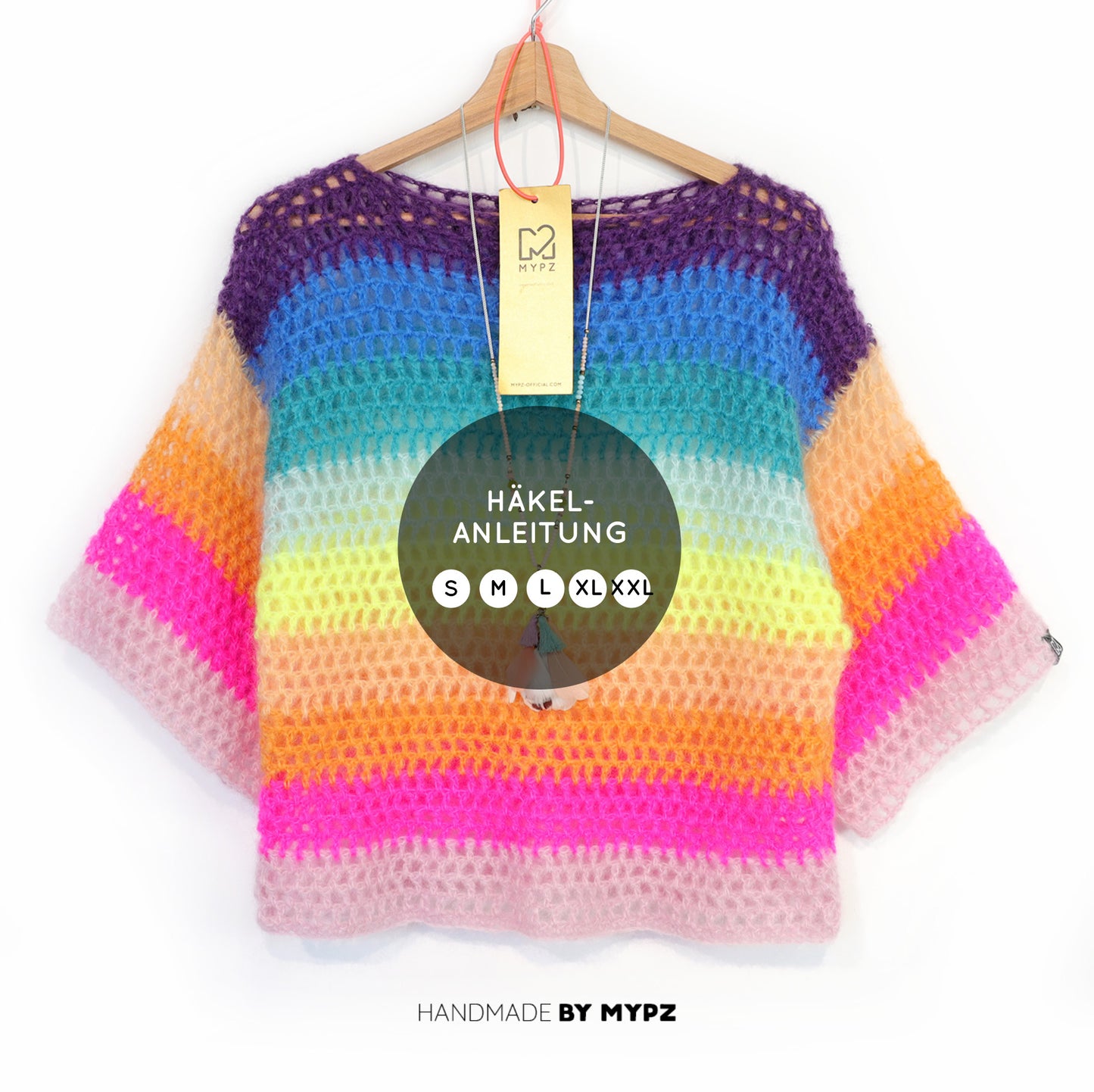 Crochet pattern – MYPZ crochet rainbow top (ENG-NL-DE)