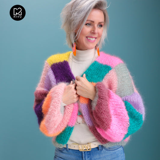 Knit pattern – MYPZ Short Light Mohair Cardigan Harper No10 (ENG-NL-DE)