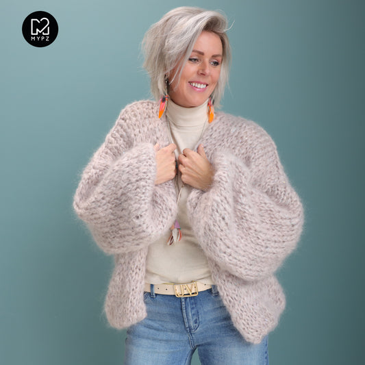 Knit pattern – MYPZ short basic chunky cardigan Sparkling No15 (ENG-NL-DE)
