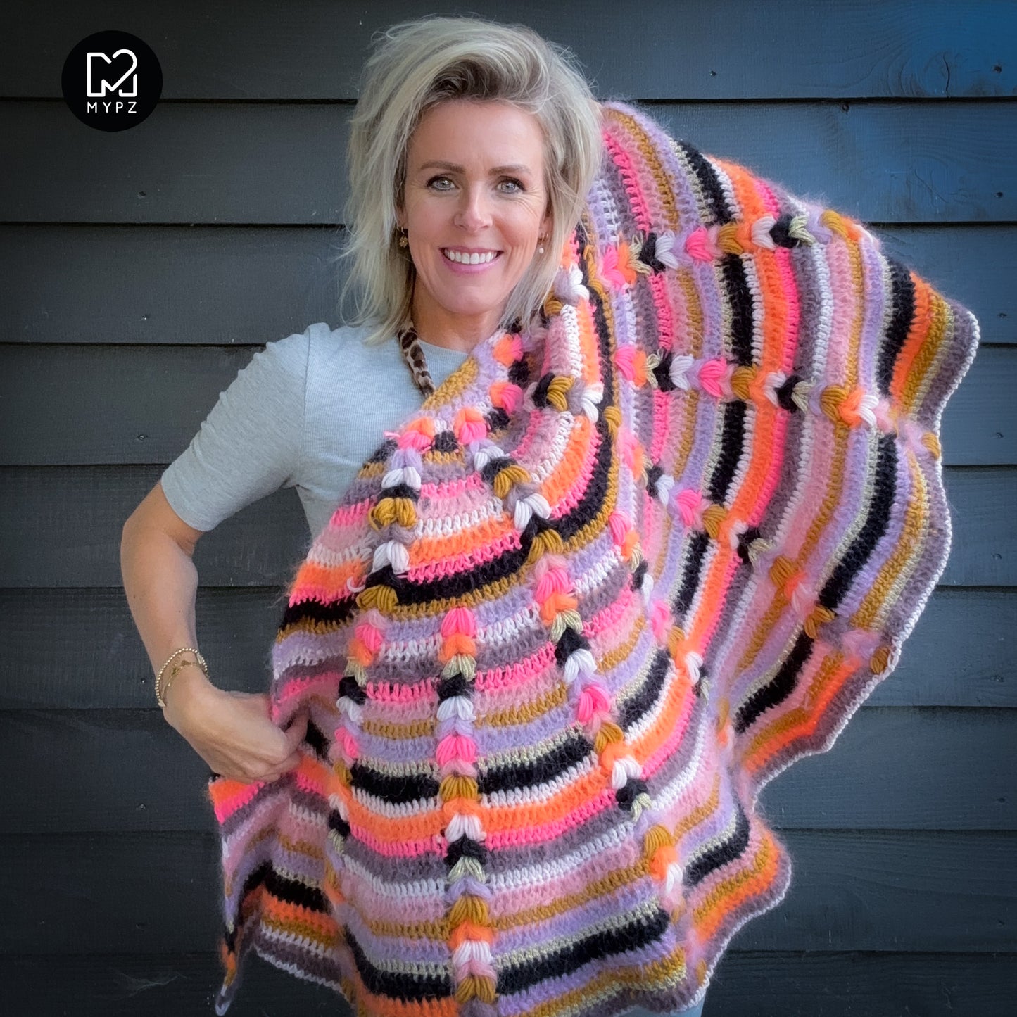 Crochet kit - MYPZ Boho shawl (ENG-NL-DE-FR-ES)