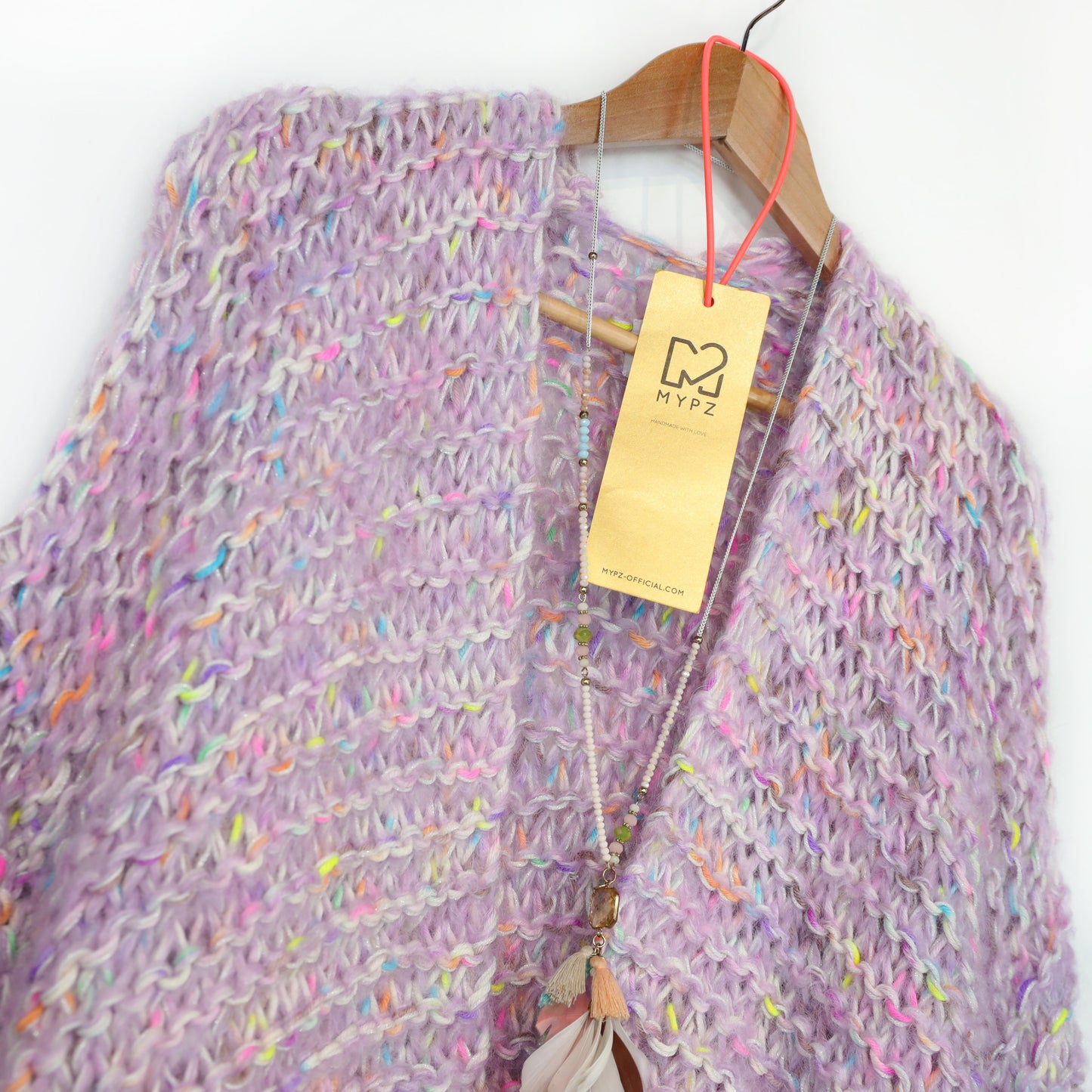 MYPZ Short Chunky Mohair Cardigan Confetti Nights