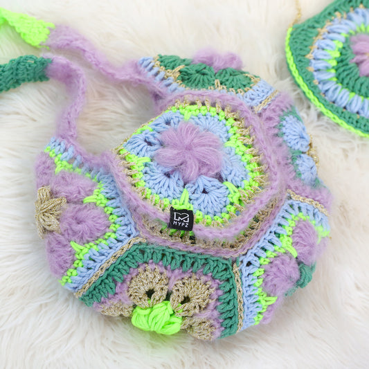 Crochet pattern - MYPZ hexagon bag Cocktail (ENG-NL-DE)