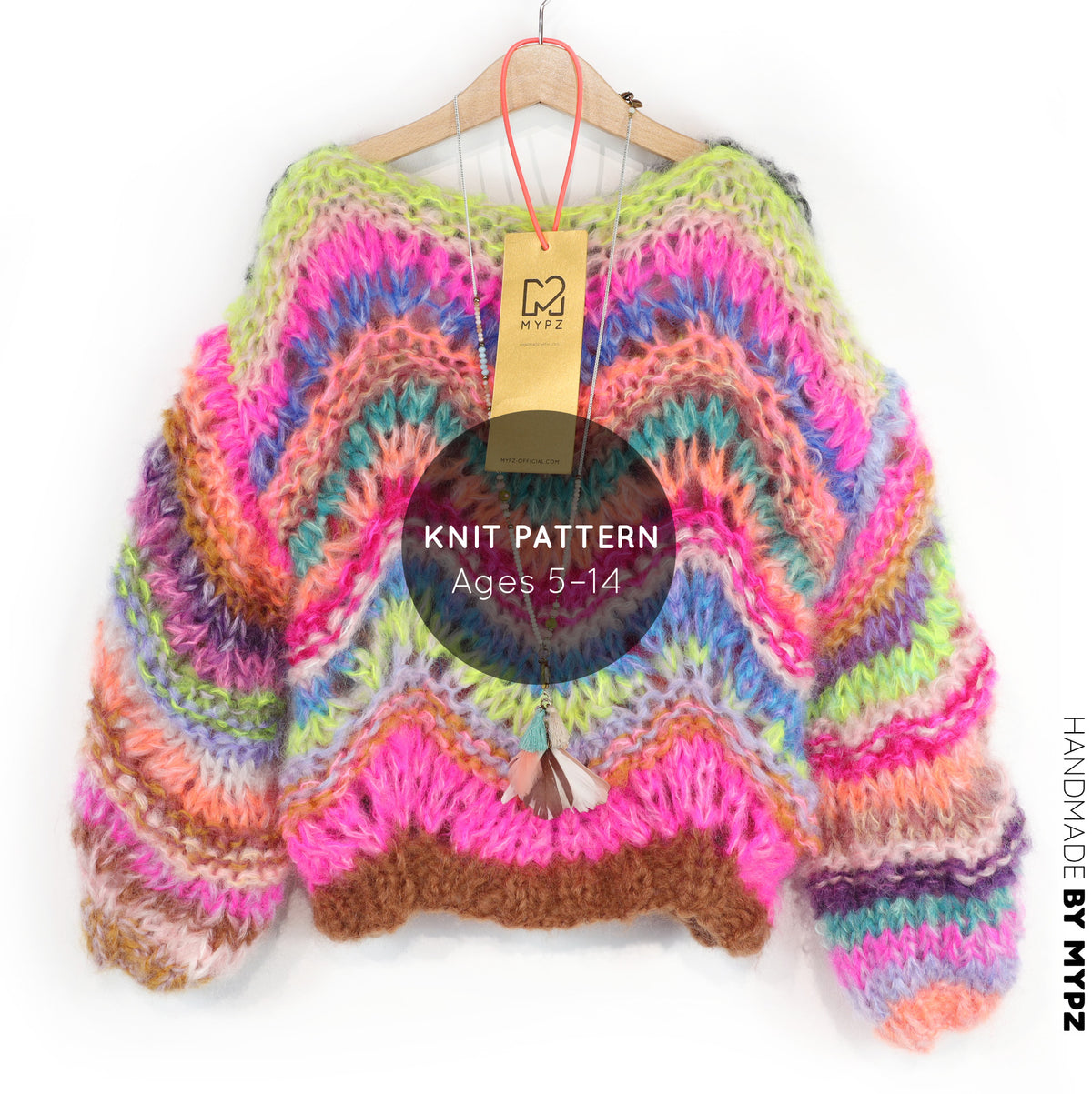 Lote de patrones infantiles – 5 patrones de punto coloridos (ENG-NL-DE)