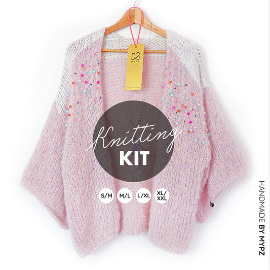Knitting Kit – MYPZ Light Mohair Cardigan Jewel no10 (ENG-NL-DE)