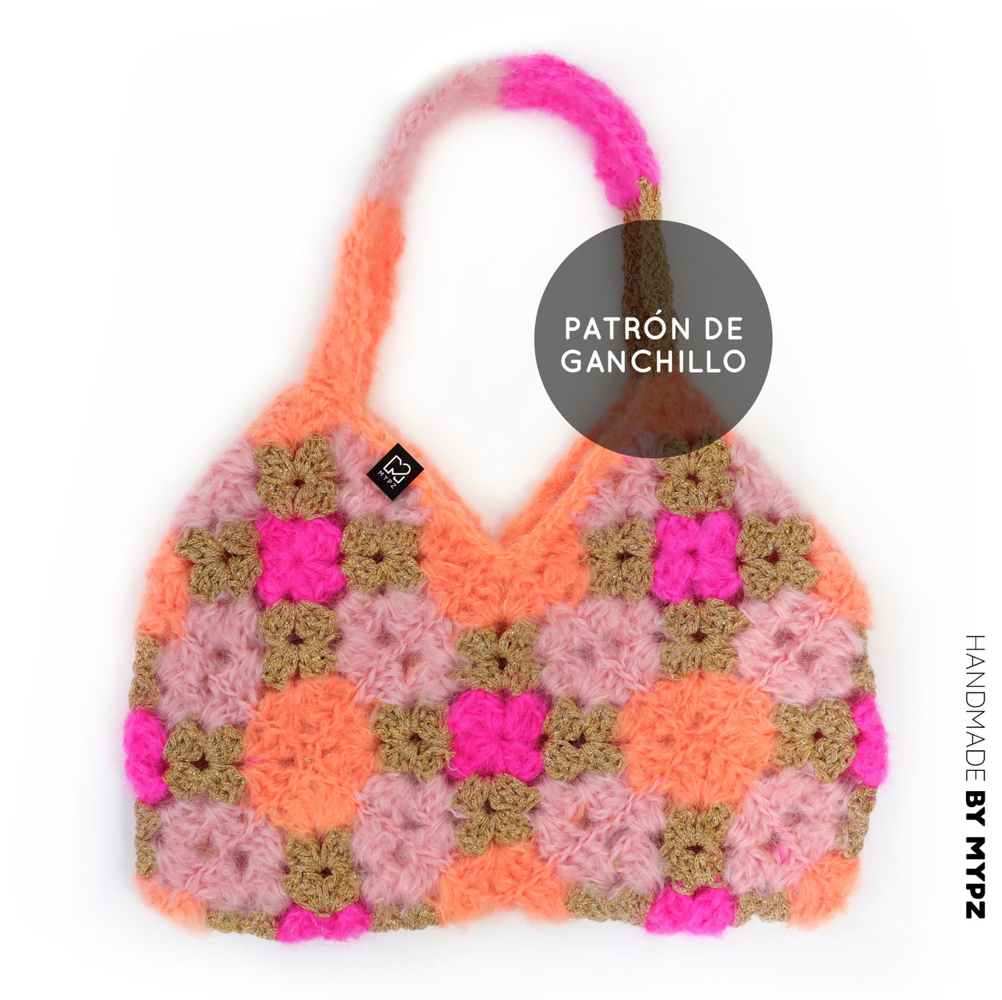 Patrón de crochet - bolso MYPZ Diamonds (ENG-NL-DE-FR-ES)