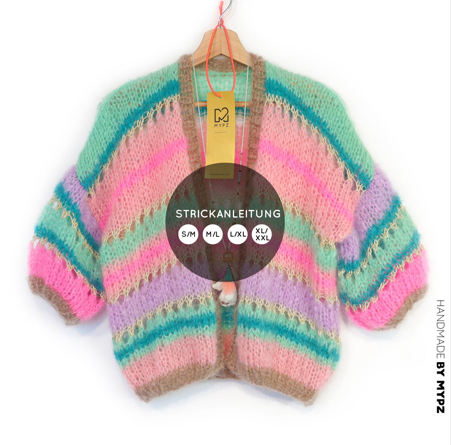 Knit pattern – MYPZ Light Mohair Cardigan Faby No10 (ENG-NL-DE)