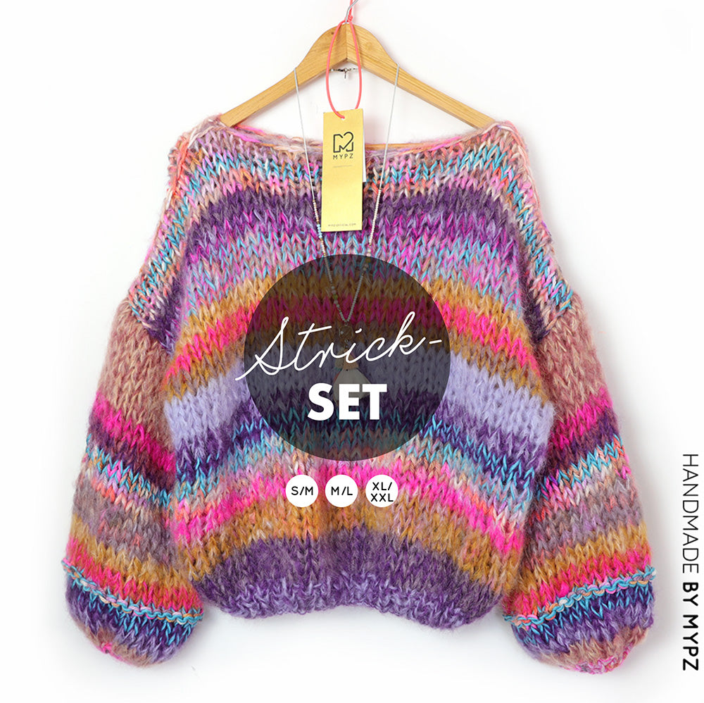 Kit para tejer – MYPZ Basic Chunky Pullover Apache No15 – Principiante (ENG-NL-FR-ES)