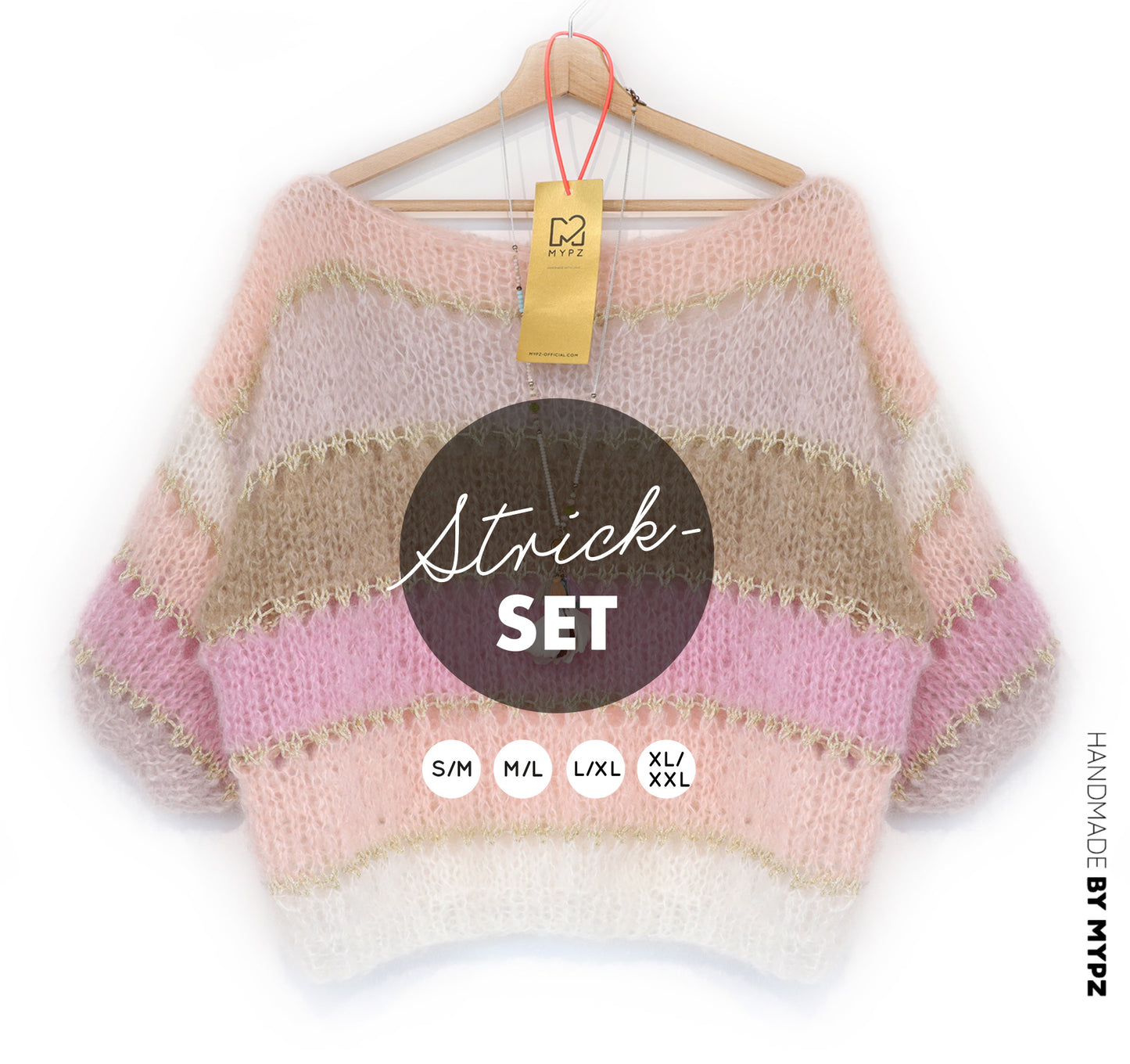 Knitting kit – MYPZ Basic Light Mohair Top Beige No10 (ENG-NL-DE-FR)