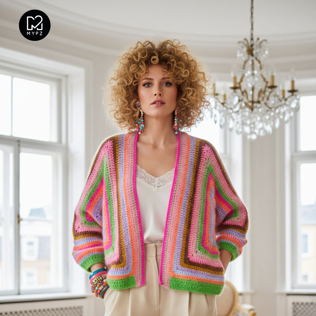 Chunky Mohair cardigan Vibrant Soul