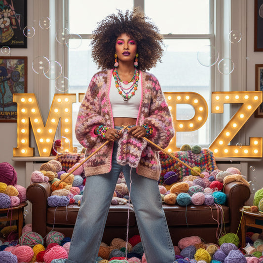 Crochet pattern - MYPZ Mohair cardigan Pastel Bloom (ENG-NL-DE)