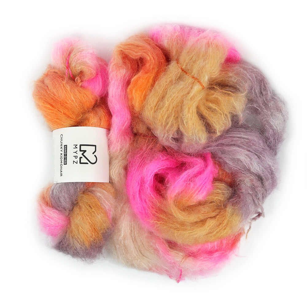 MYPZ Chunky kidmohair – hand-dyed Pecan