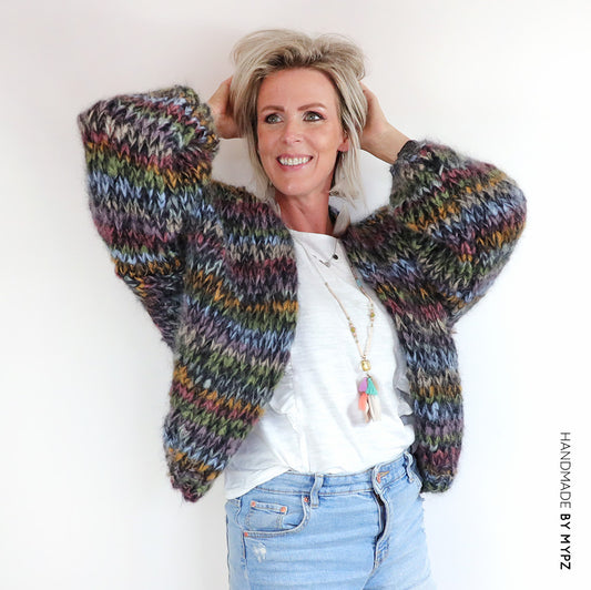 Kit de tejer – MYPZ Short Chunky Mohair Cardigan Lavie No.15 (ENG-NL-ES)