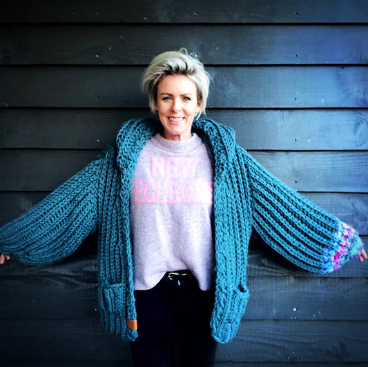 MYPZ super chunky hooded cardigan