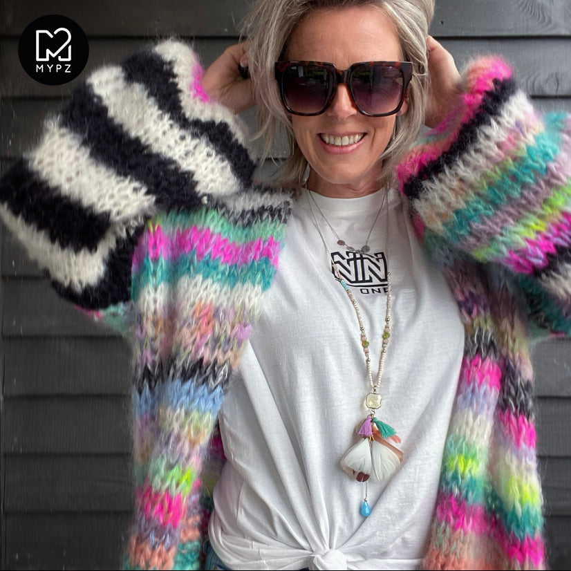 MYPZ Chunky Mohair Cardigan Indian Summer V2