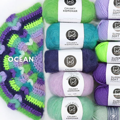 Crochet pattern - MYPZ Boho shawl (ENG-NL-DE-FR-ES)