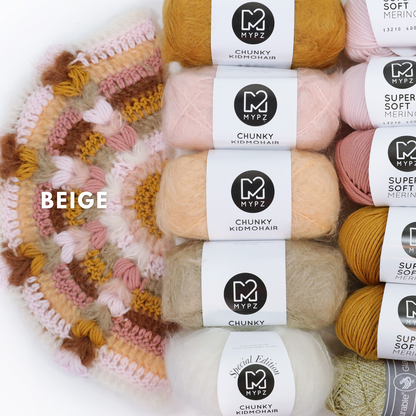 Crochet pattern - MYPZ Boho shawl (ENG-NL-DE-FR-ES)