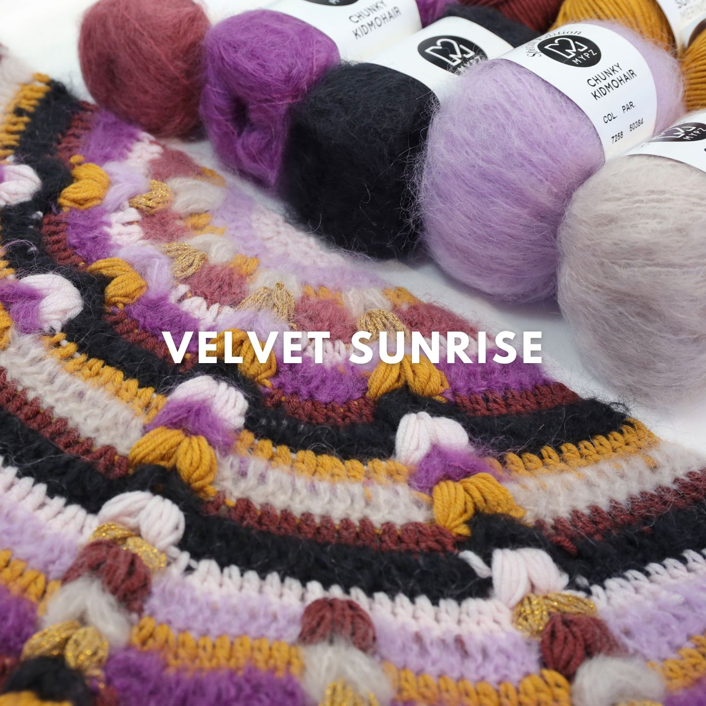 Crochet kit - MYPZ Boho shawl (ENG-NL-DE-FR-ES)