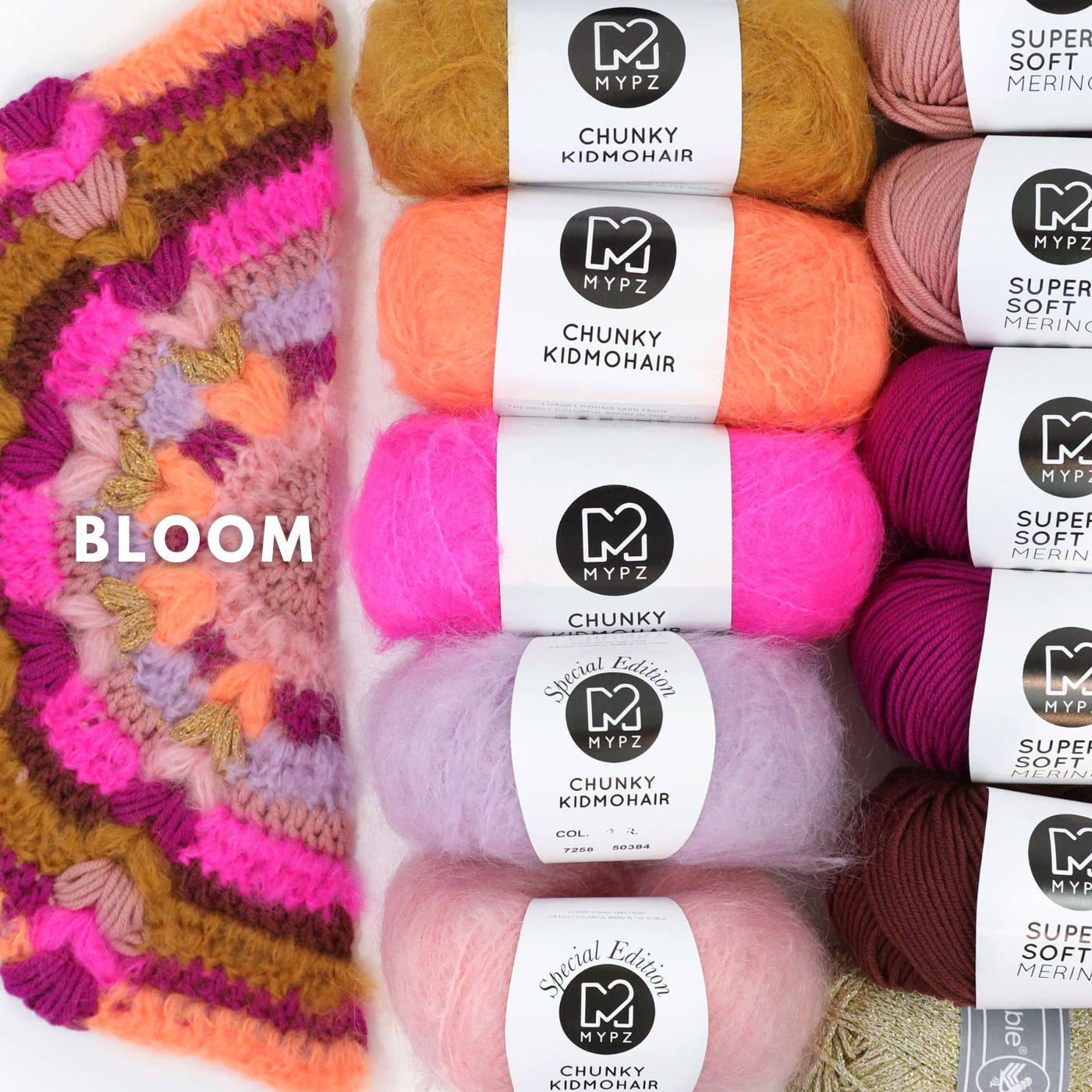 Crochet pattern - MYPZ Boho shawl (ENG-NL-DE-FR-ES)