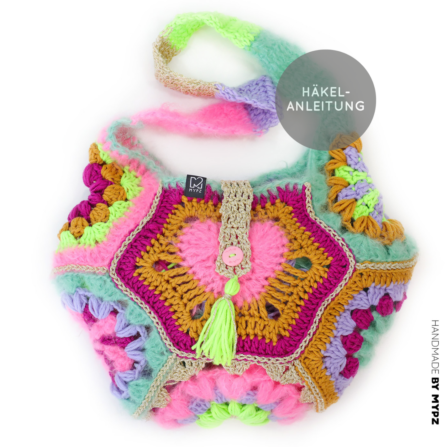 Crochet pattern - MYPZ Happiness bag (ENG-NL-DE)