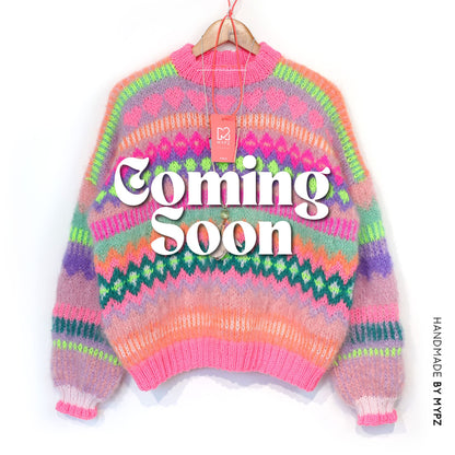 Knit pattern – Chunky Mohair Pullover Pink Sugar No.6 (ENG-NL-DE)