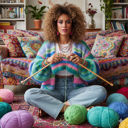 Knitting kit – MYPZ Basic Light Mohair Cardigan Shamrock No10 (ENG-NL-DE)