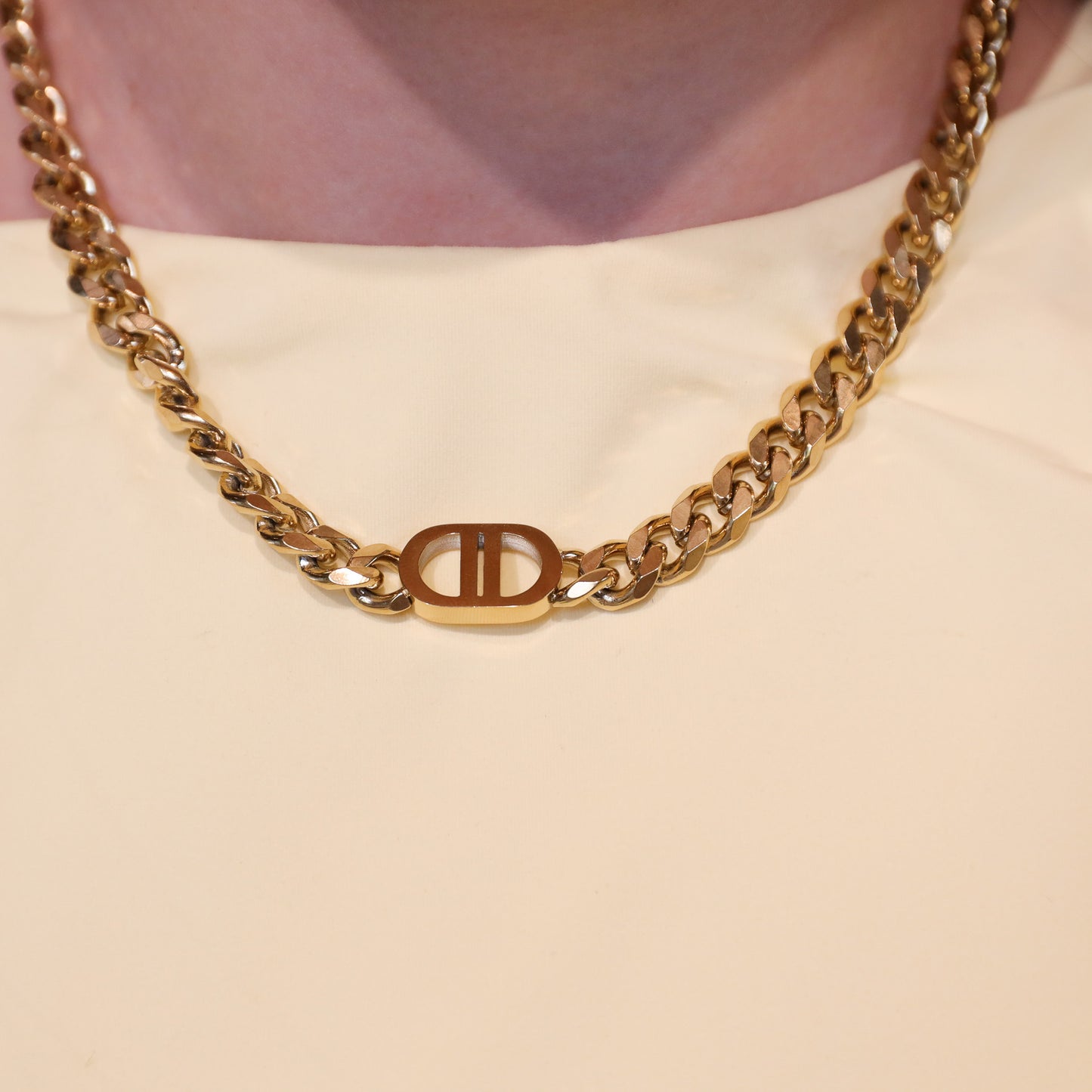Gold core necklace