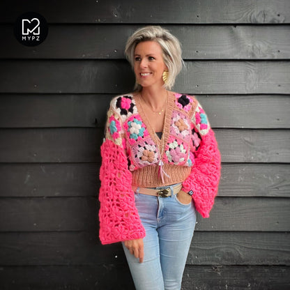 Crochet kit - 3D Flower Top Glory (ENG-NL)