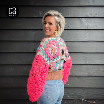 Crochet kit - 3D Flower Top Glory (ENG-NL)