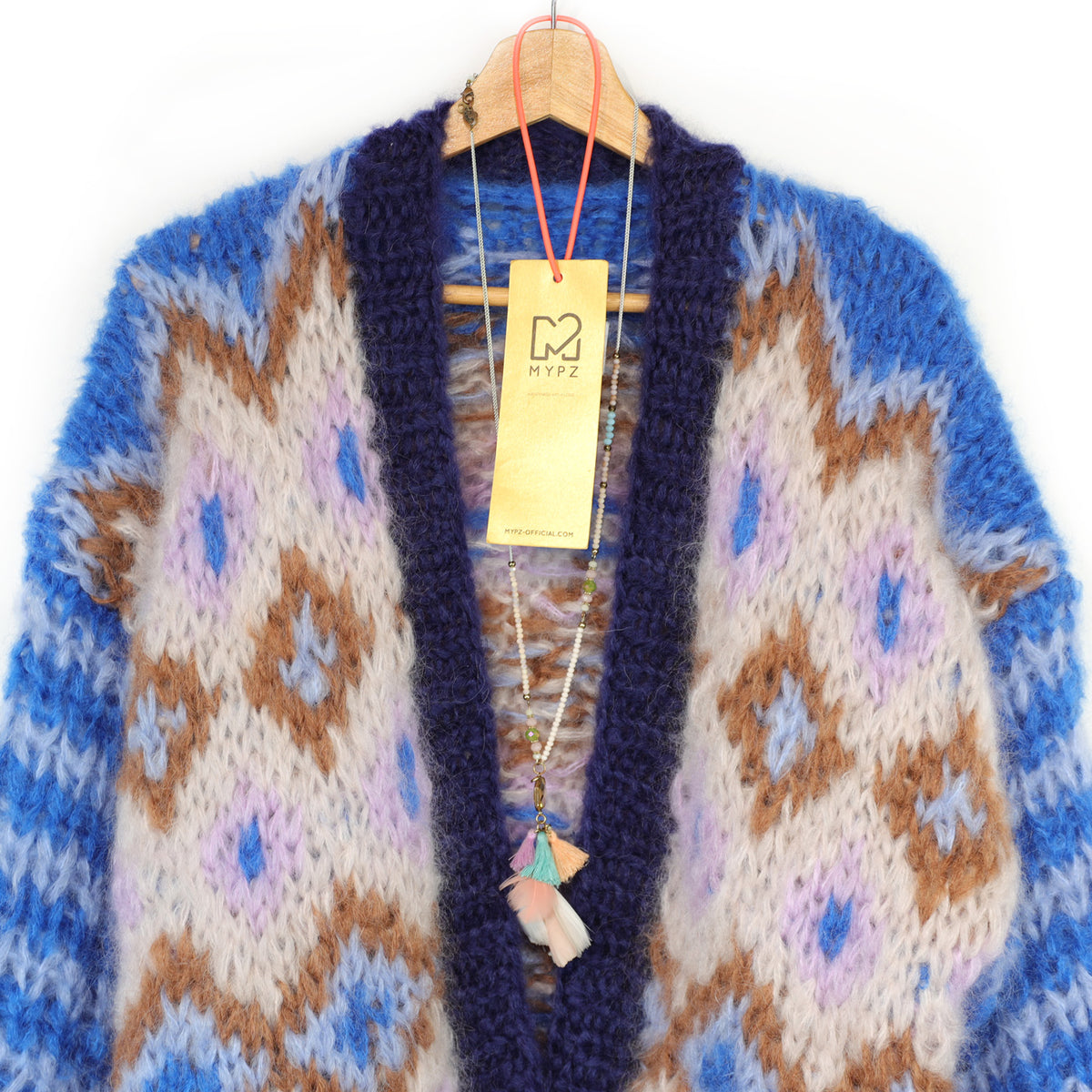 Patrón de punto - Chaqueta de mohair grueso Alpine Breeze n.º 12 (ENG-DE-NL-ES-FR-IT-DA-SV-NO)