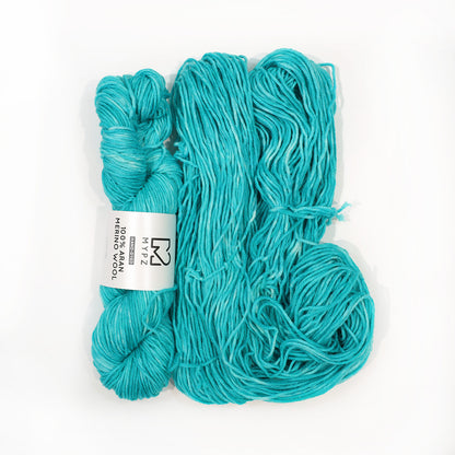 MYPZ Hand-dyed 100% Aran Merino Wool – Seabreeze