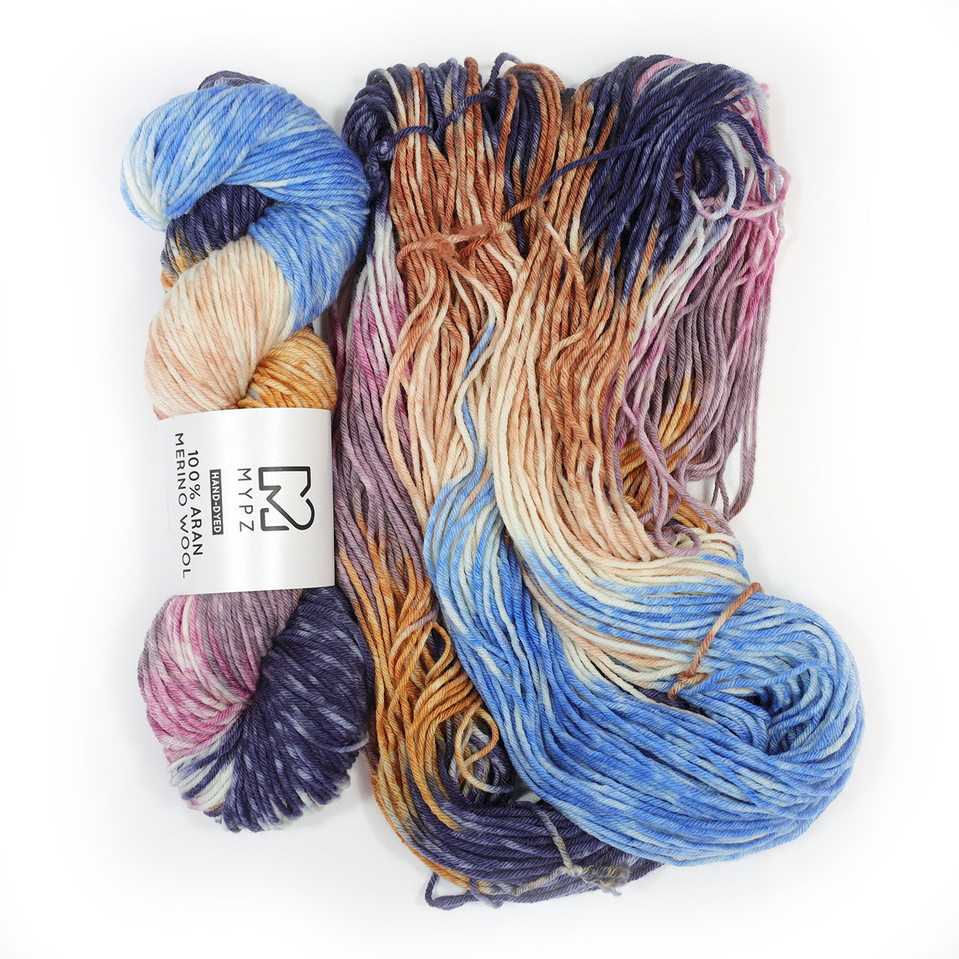 MYPZ Hand-dyed 100% Aran Merino Wool – Western