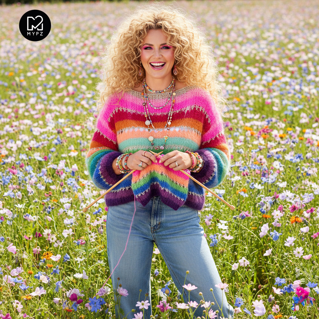 Knit pattern – MYPZ Light Mohair pullover BOWBOW No10 (ENG-NL-DE)