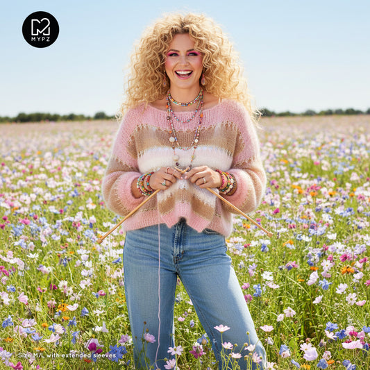 Knitting kit – MYPZ Basic Light Mohair Top Beige No10 (ENG-NL-DE-FR)