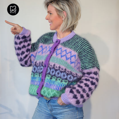 Knitting Kit – MYPZ Cardigan True Blue No6 (ENG-NL-DE)