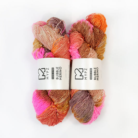 MYPZ Bubble Merino – teñido a mano Pecan