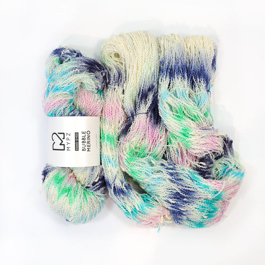 MYPZ Bubble Merino – teñido a mano Blue Lagoon