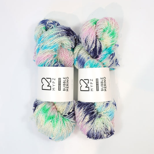 MYPZ Bubble Merino – teñido a mano Blue Lagoon