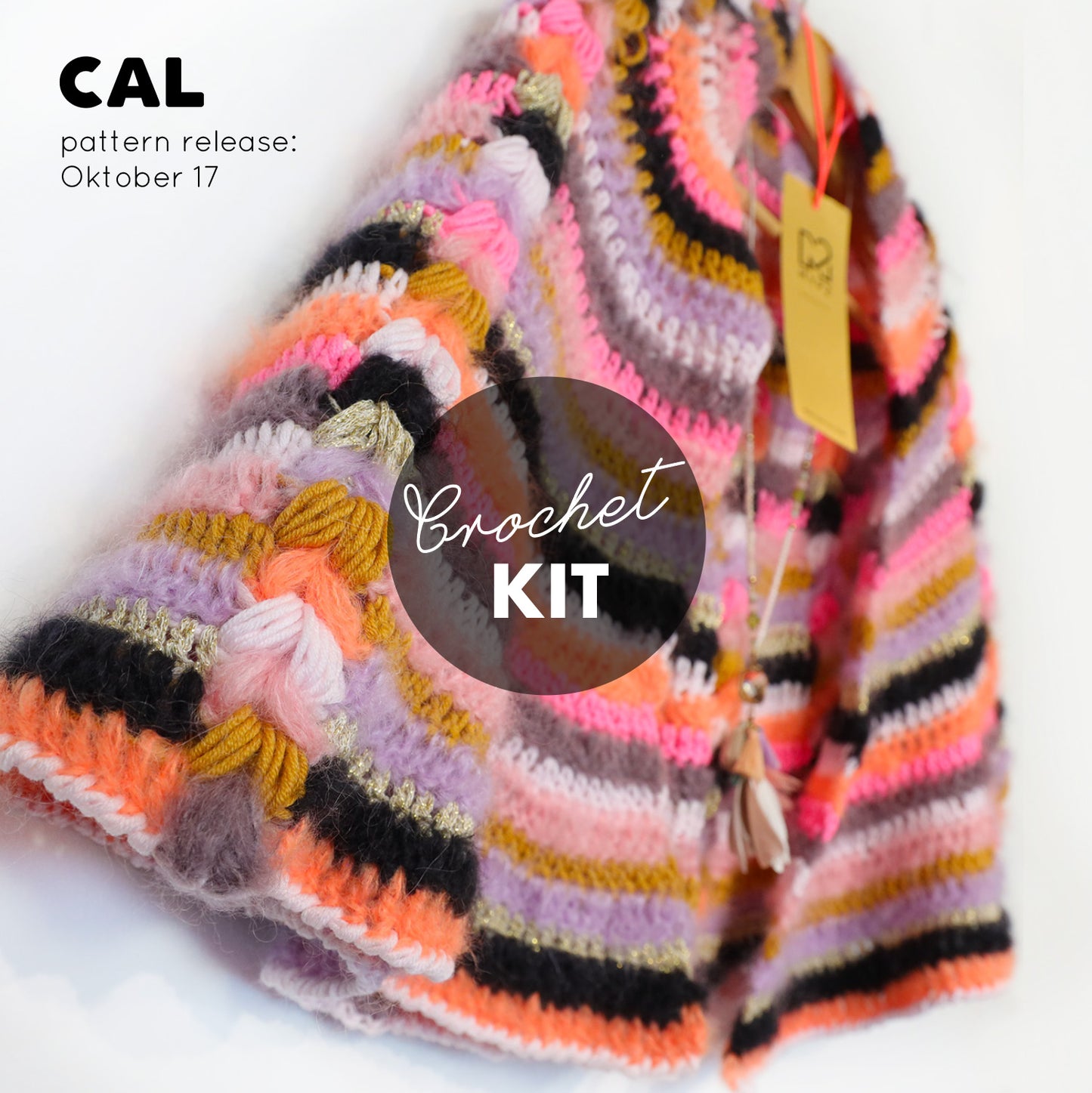 Crochet kit - MYPZ Boho shawl (ENG-NL-DE-FR-ES)