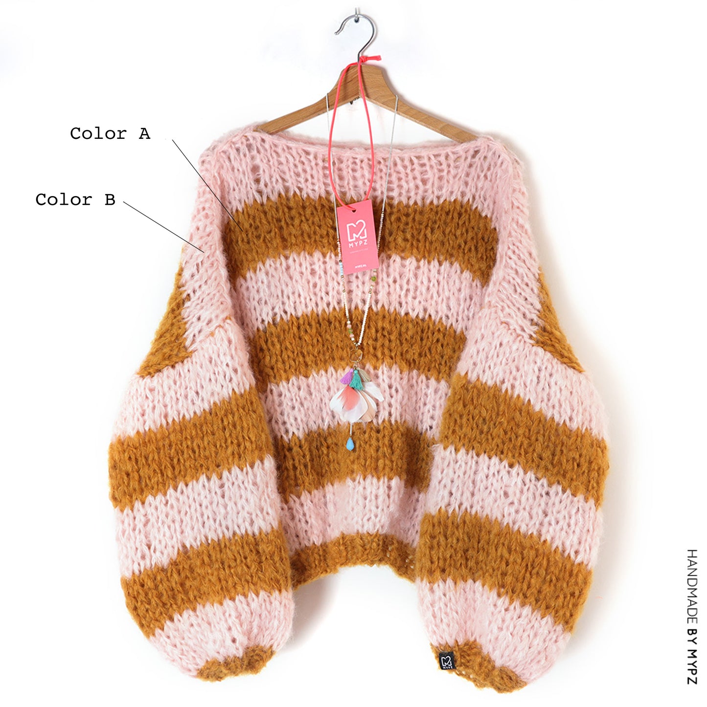 Kit para tejer – MYPZ Basic Chunky Pullover Apache No15 – Principiante (ENG-NL-FR-ES)