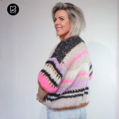 Knitting kit – MYPZ Light Mohair Cardigan Alexia No10 (ENG-NL-DE)