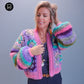 Kit de ganchillo - MYPZ Dreamy Granny cárdigan bomber cuadrado Off White (ENG-NL-ES)