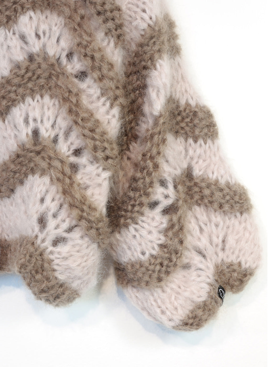 Cárdigan corto de mohair grueso MYPZ Stonies Wave