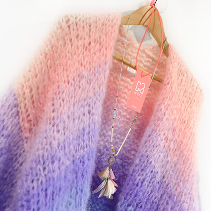 Patrón de tricot – Cárdigan corto grueso de mohair MYPZ Blue Sky No15 (ENG-NL-DE-FR-ES)