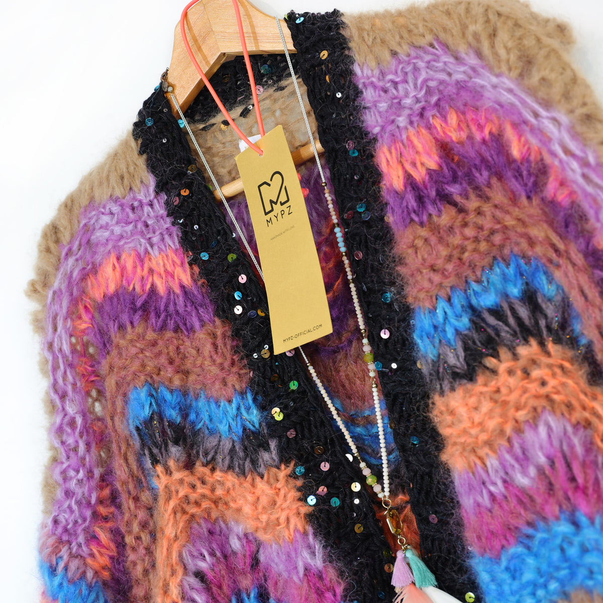 Patrón de tejido - Cárdigan corto de mohair grueso Maple Wave n.º 12 (ENG-DE-NL-ES-FR-IT-DA-SV-NO)