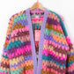 Crochet kit - MYPZ Mohair Granny stripes cardigan Fiesta (ENG-NL)