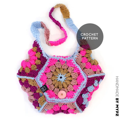 Crochet pattern - MYPZ hexagon bag Everly (ENG-NL-DE)