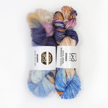 Duo Skeins Aran + Suri SIlk DK - Western